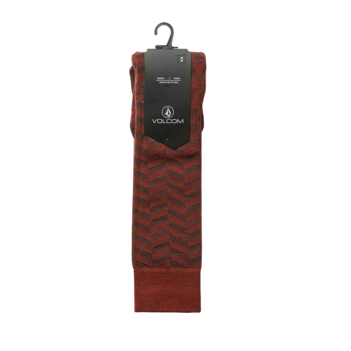 Volcom Cheetah Chev Otc Sock - Henna