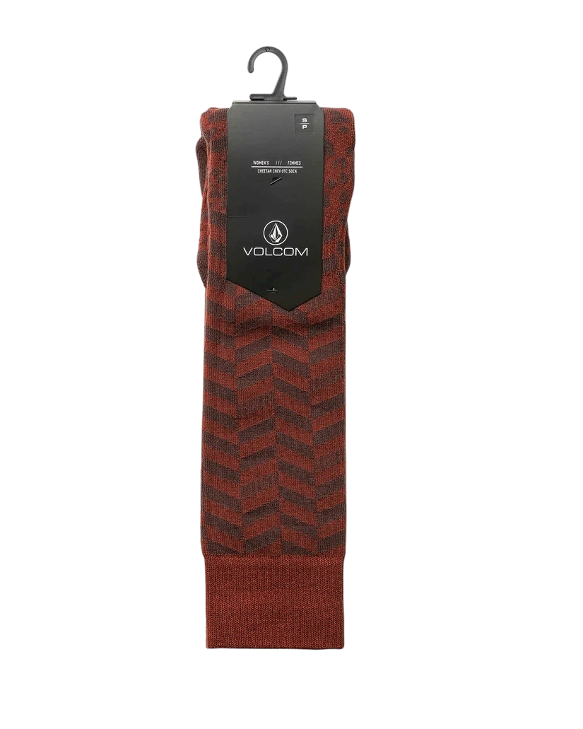 Volcom Cheetah Chev Otc Sock - Henna