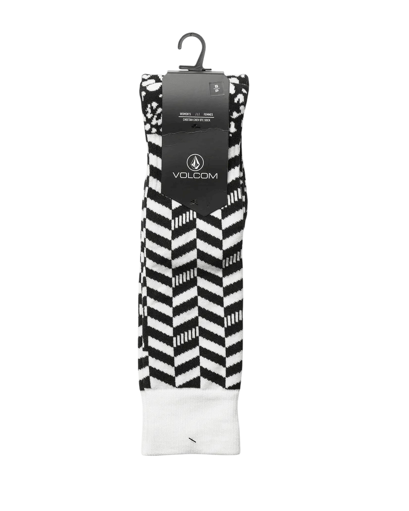 Volcom Cheetah Chev Otc Sock - Black