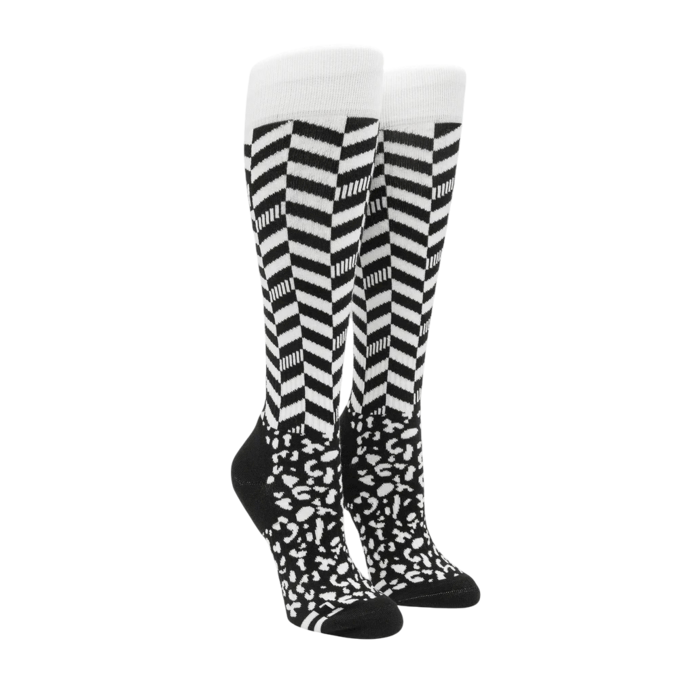 Volcom Cheetah Chev Otc Sock - Black