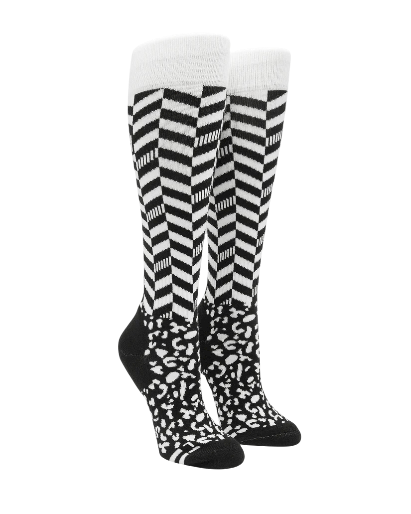 Volcom Cheetah Chev Otc Sock - Black