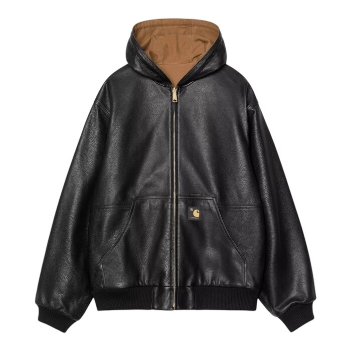Carhartt WIP OG Active Jacket 50th Anniversary Edition - Leather Black/Hamilton Brown