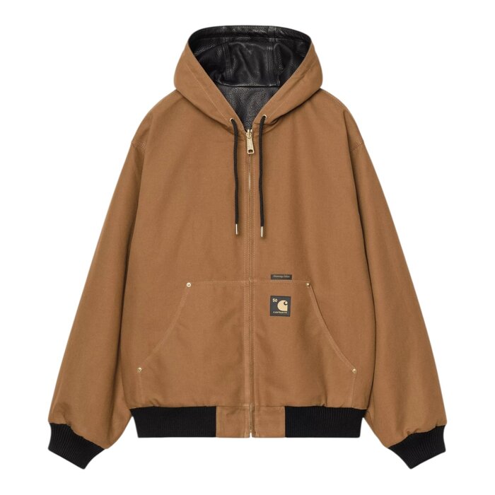Carhartt WIP OG Active Jacket 50th Anniversary Edition - Leather Black/Hamilton Brown