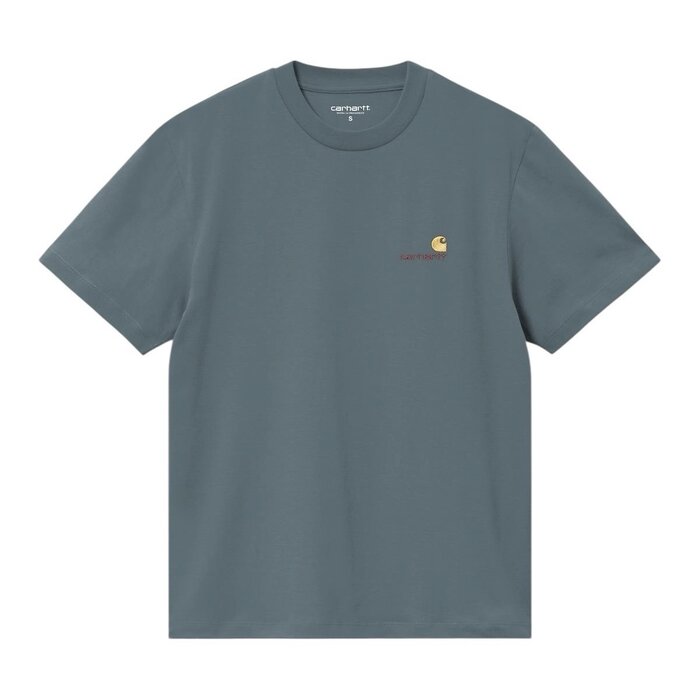 Carhartt WIP W' S/S American Script T-Shirt - Office Blue