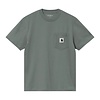 W' S/S Pocket T-shirt -  Velvet Green