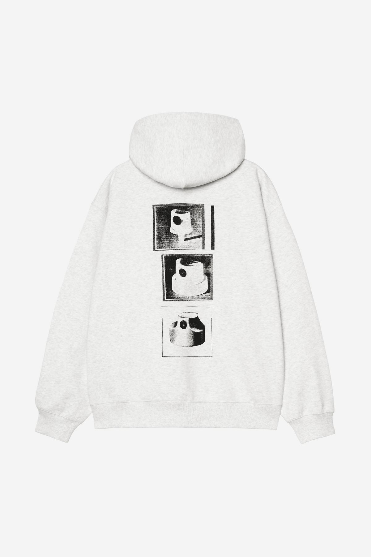 Carhartt WIP Hooded Caps Sweat - Ash Heather