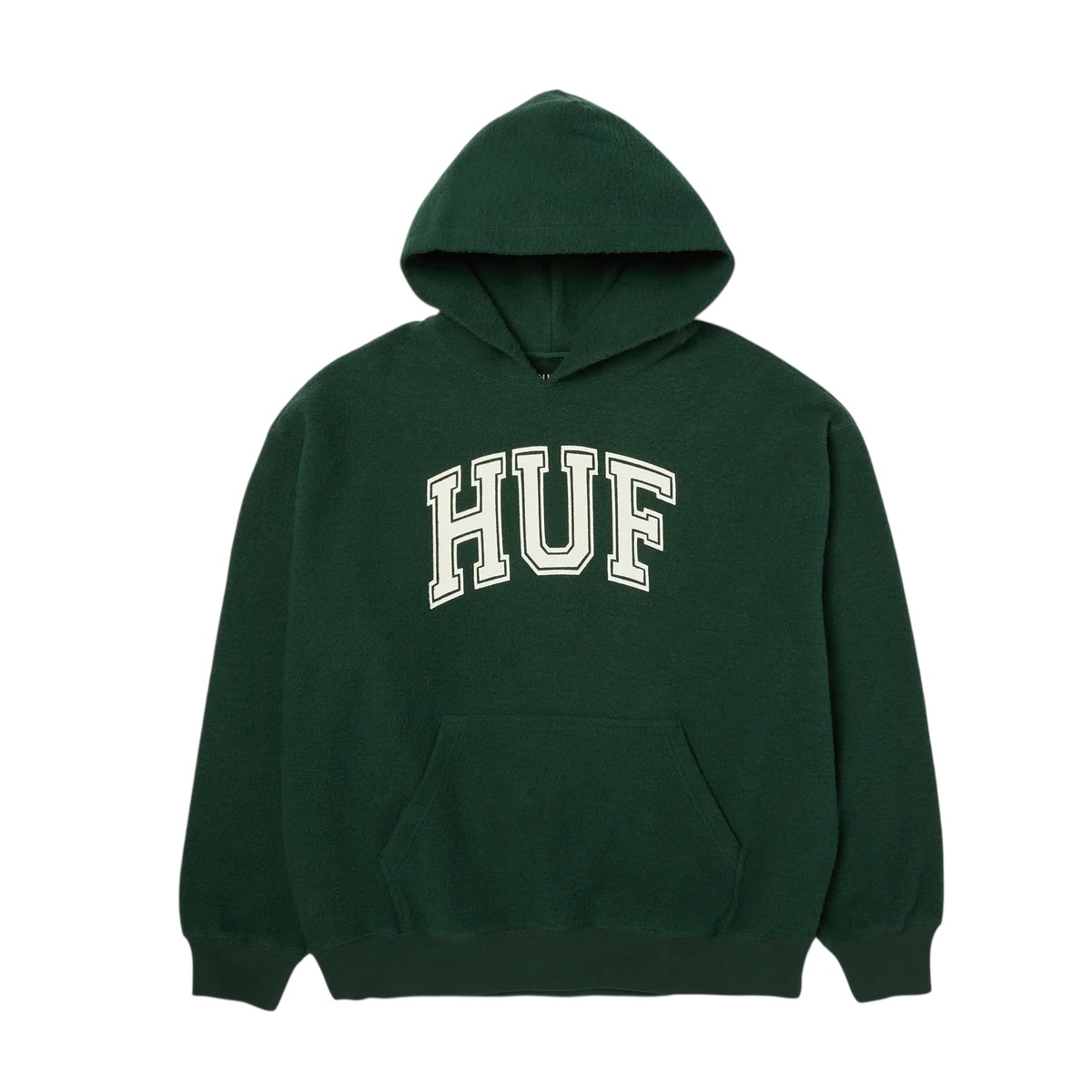 Huf Cracked Arch Inside Out Hoodie - Forest Green
