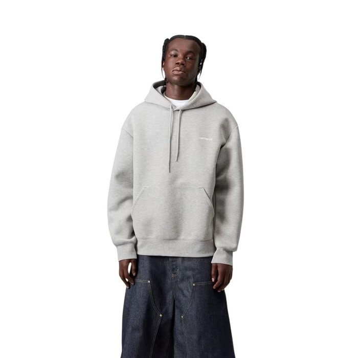 Carhartt WIP Hooded Alda Sweat - Grey Heather/White