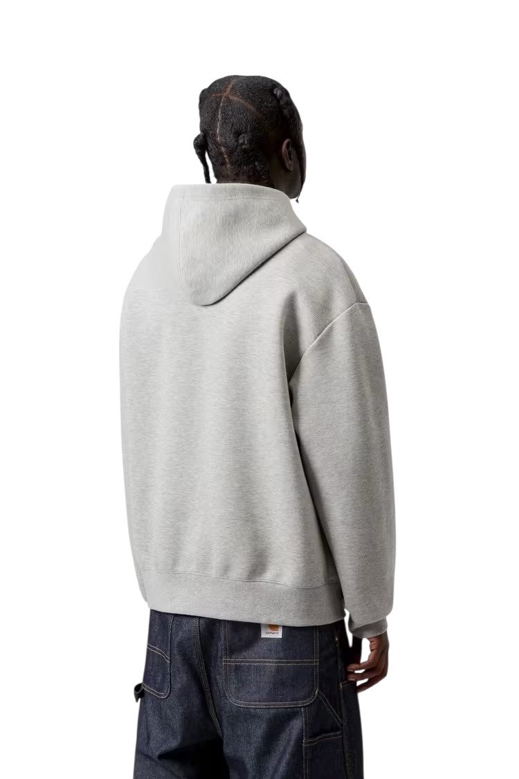 Carhartt WIP Hooded Alda Sweat - Grey Heather/White