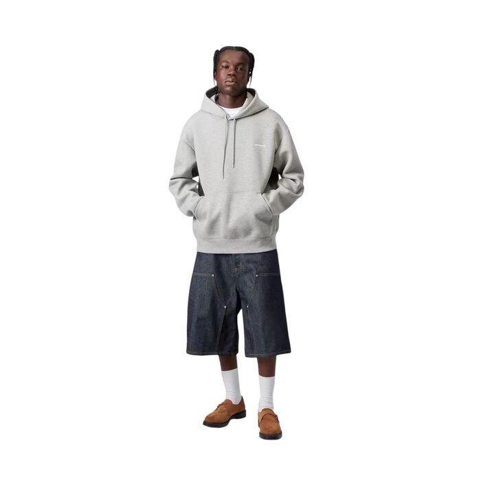 Carhartt WIP Hooded Alda Sweat - Grey Heather/White