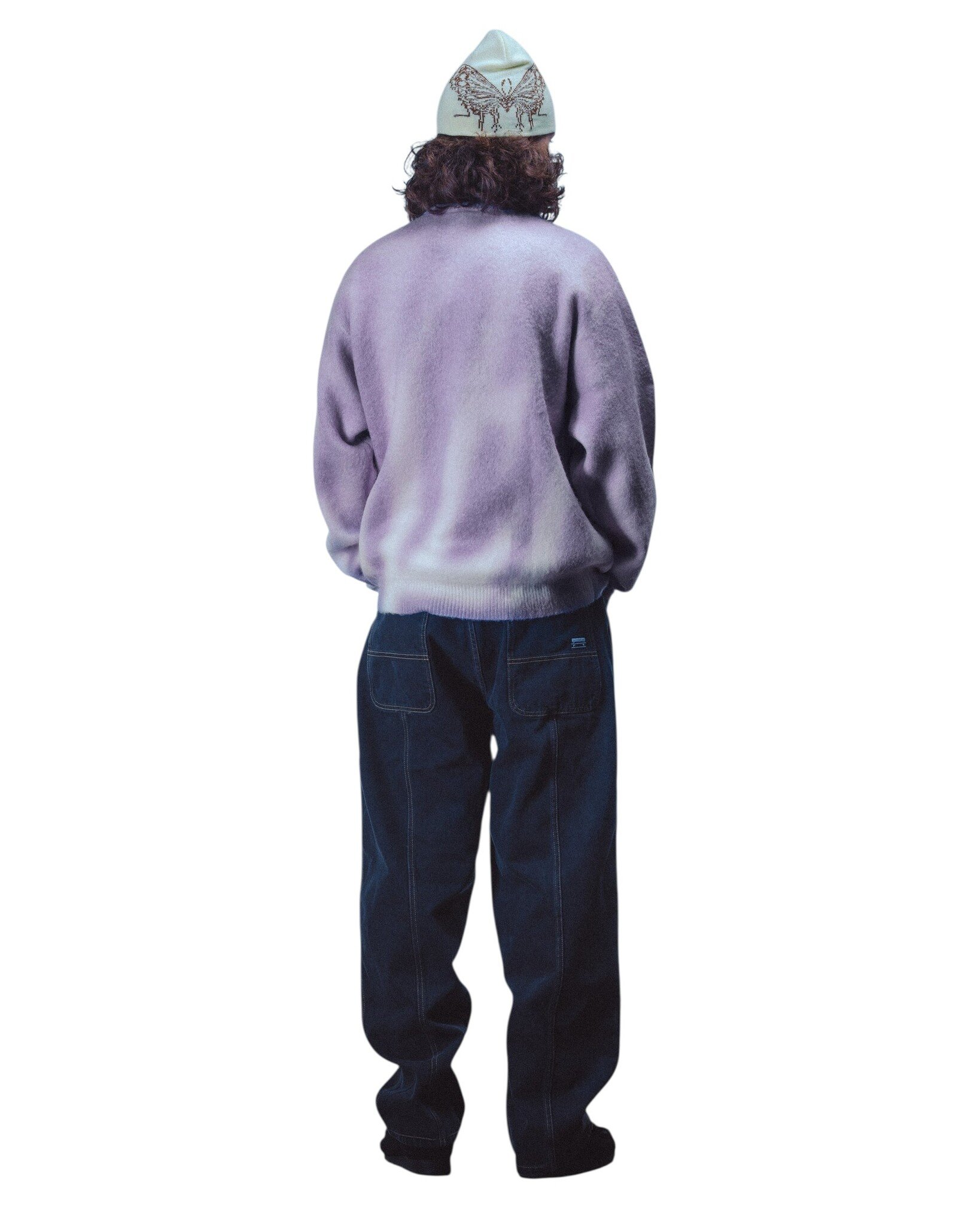 Jacker Blur Mohair Crewneck - Purple