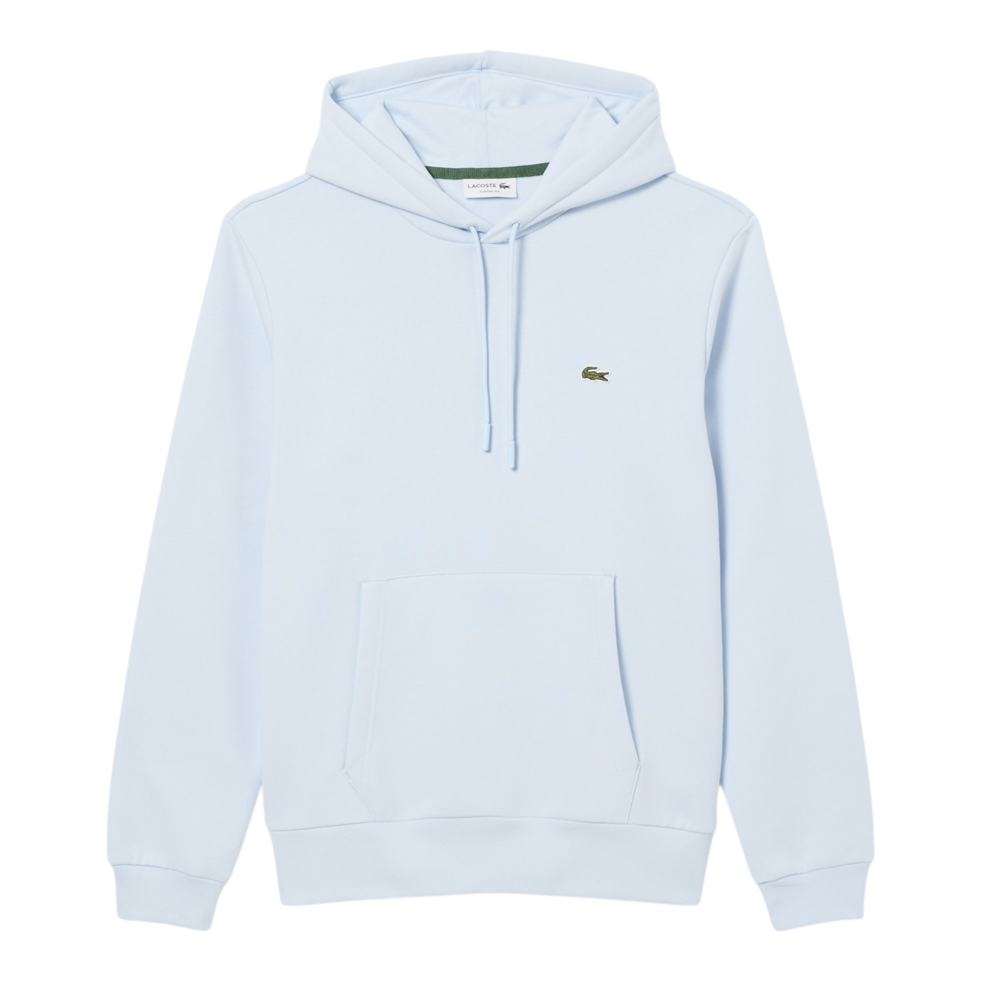Lacoste Sweatshirt En Coton Biologique - Bleu Clair