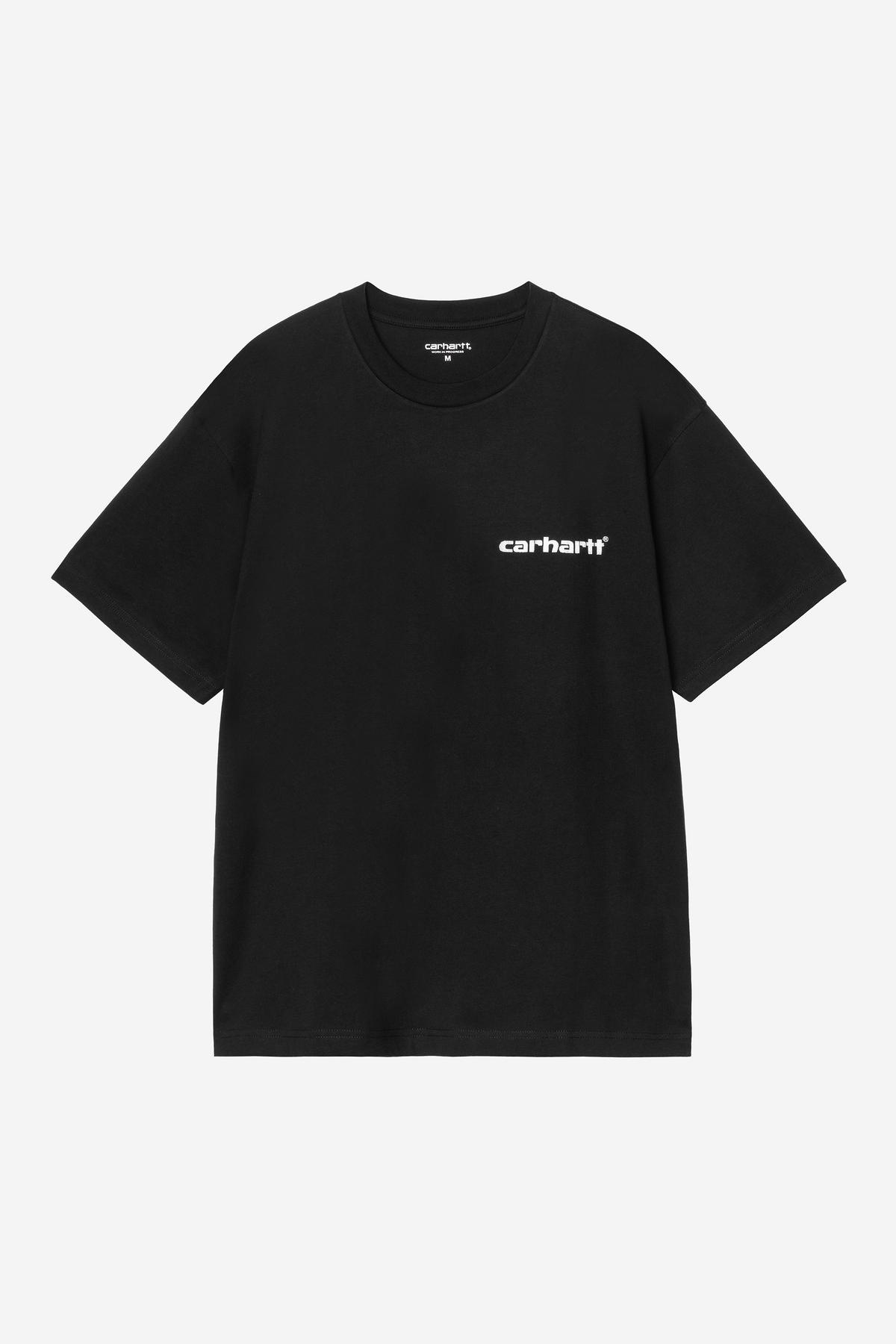 Carhartt WIP S/S Caps T-Shirt - Black