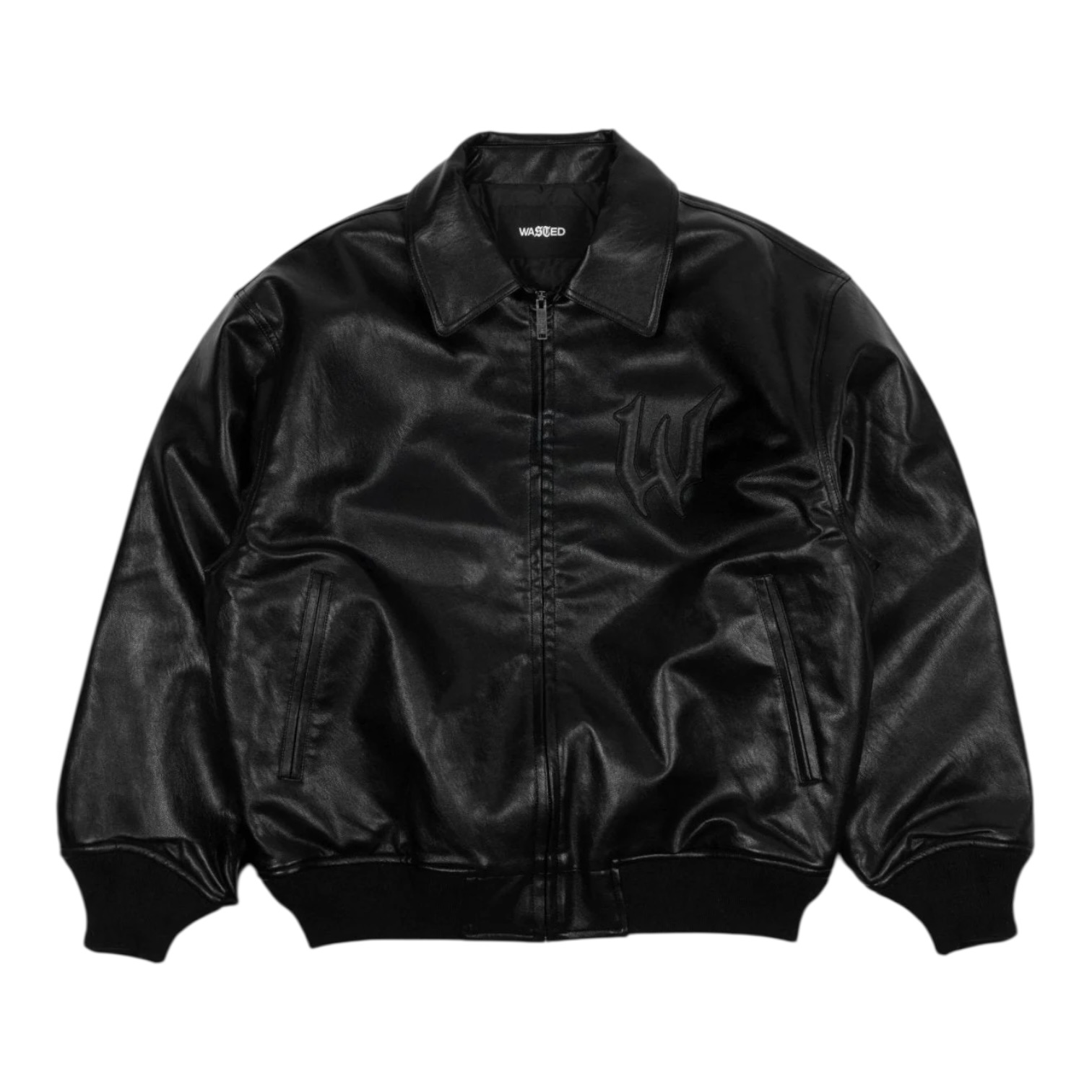 Wasted Paris Bury Varsity Jacket - Black
