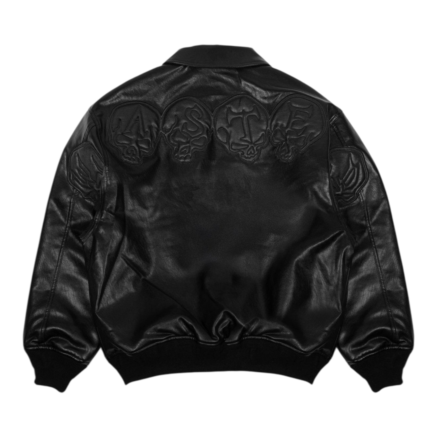 Wasted Paris Bury Varsity Jacket - Black