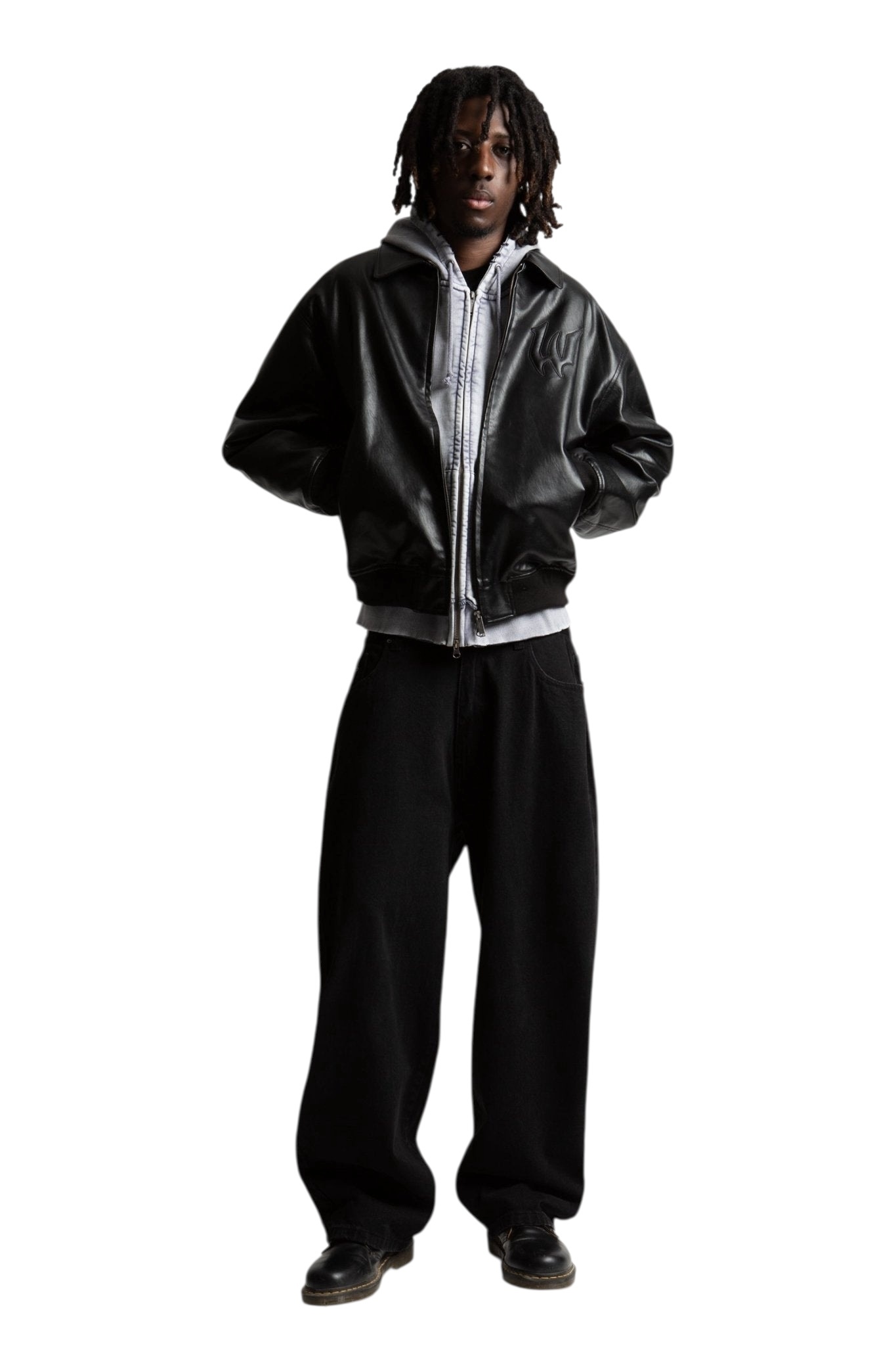 Wasted Paris Bury Varsity Jacket - Black