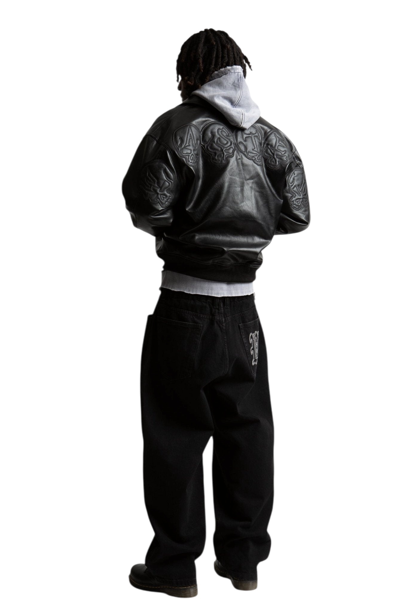 Wasted Paris Bury Varsity Jacket - Black