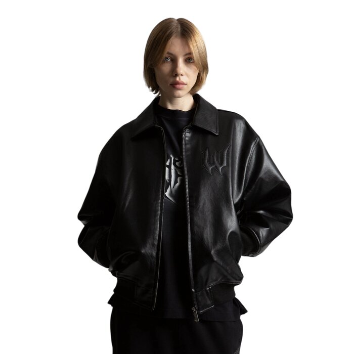 Wasted Paris Bury Varsity Jacket - Black