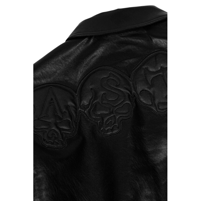 Wasted Paris Bury Varsity Jacket - Black