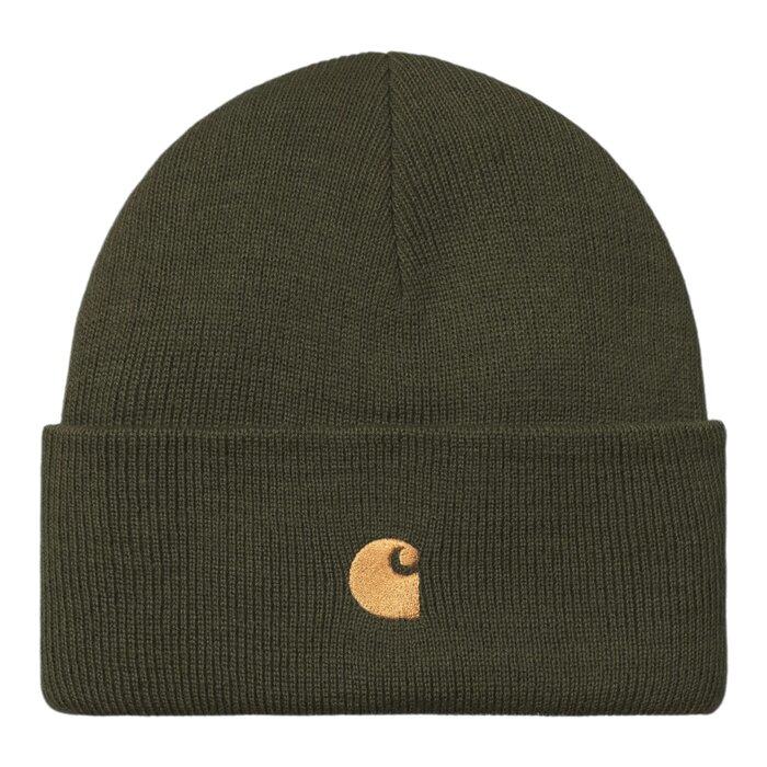 Carhartt WIP Chase Beanie - Olive/Gold