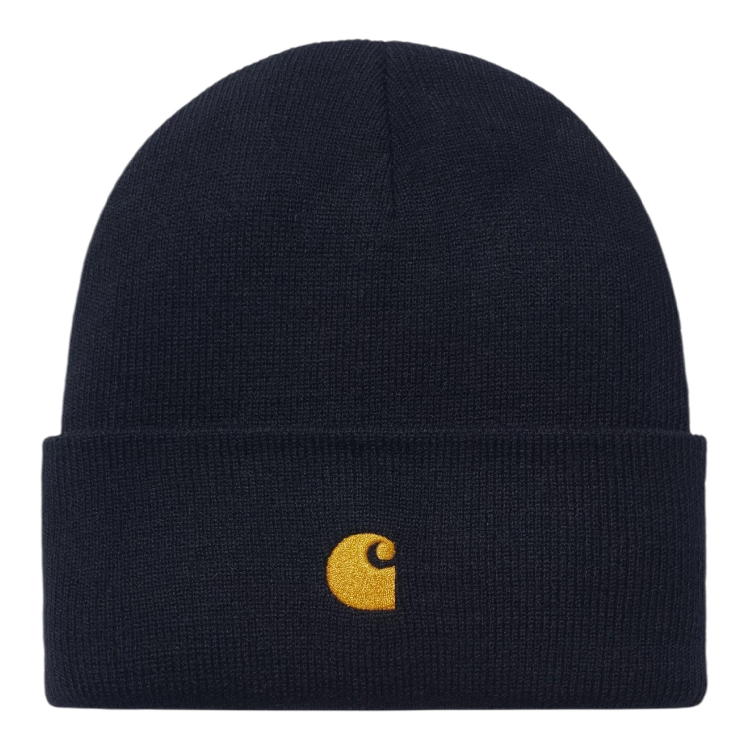 Carhartt WIP Chase Beanie - Dark Navy/Gold