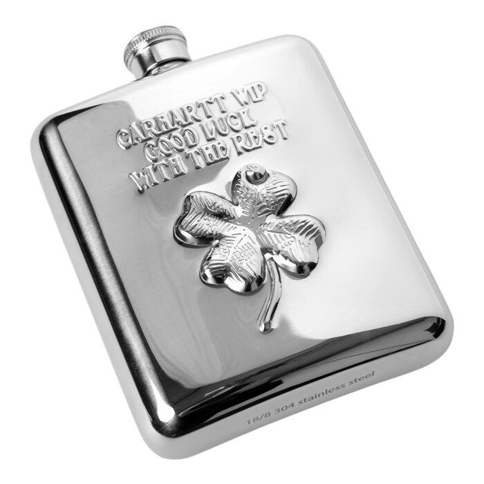 Carhartt WIP Clover Flask - Silver Stainless Steel