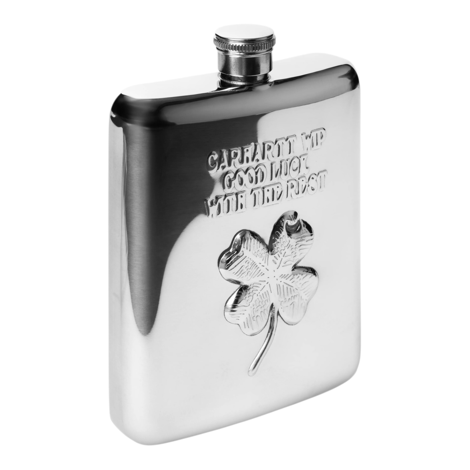 Carhartt WIP Clover Flask - Silver Stainless Steel