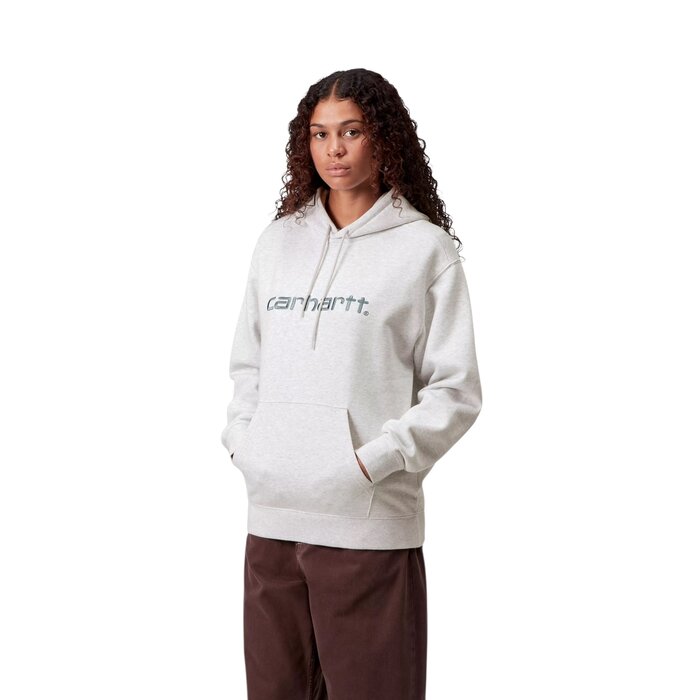 Carhartt WIP W' Hooded Carhartt Sweat - Ash Heather/Citadel