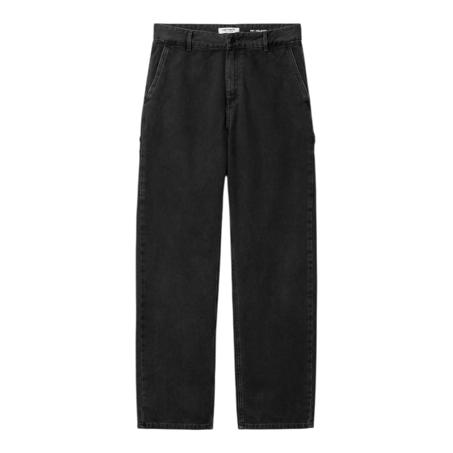 Carhartt WIP W' Pierce Pant Straight - Black (Stone Washed)