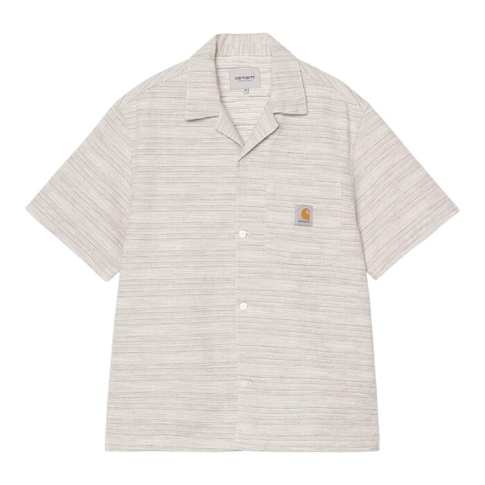 Carhartt WIP S/S Gellar Shirt - Gellar Stripe/Wax Rinsed