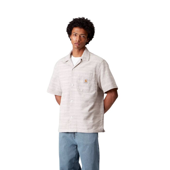 Carhartt WIP S/S Gellar Shirt - Gellar Stripe/Wax Rinsed