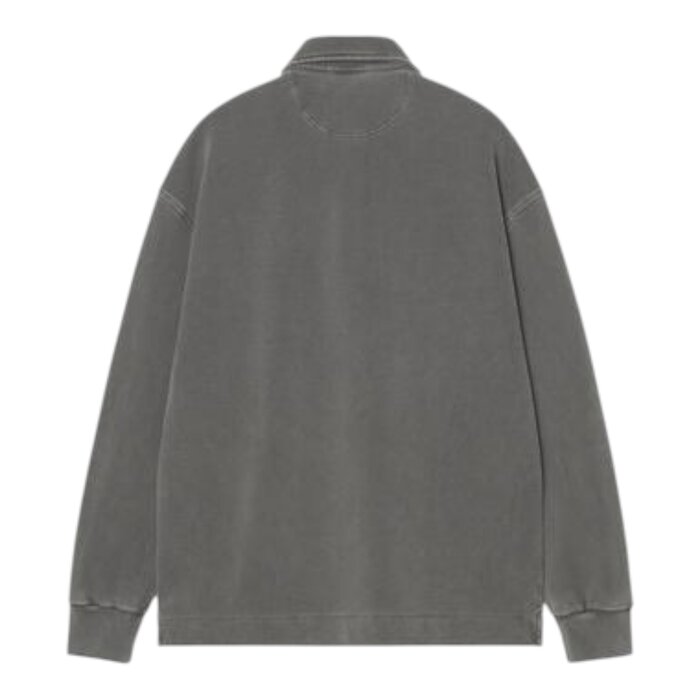 Carhartt WIP Piqué Script Sweat - Black/White Garment Dyed