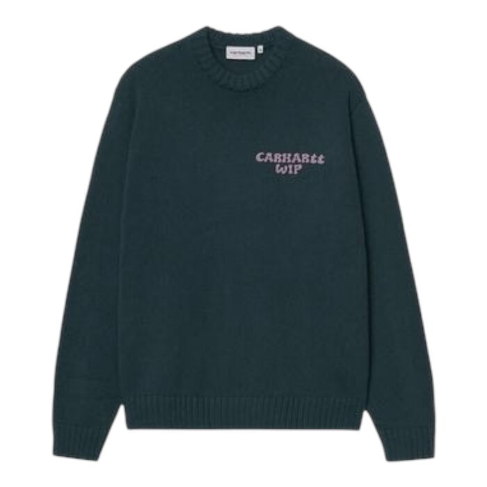 Carhartt WIP Helix Sweater - Deep Lagoon