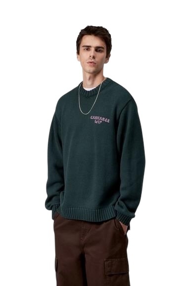 Carhartt WIP Helix Sweater - Deep Lagoon