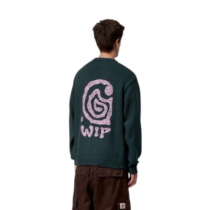 Carhartt WIP Helix Sweater - Deep Lagoon