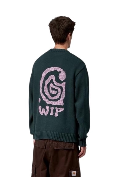 Carhartt WIP Helix Sweater - Deep Lagoon