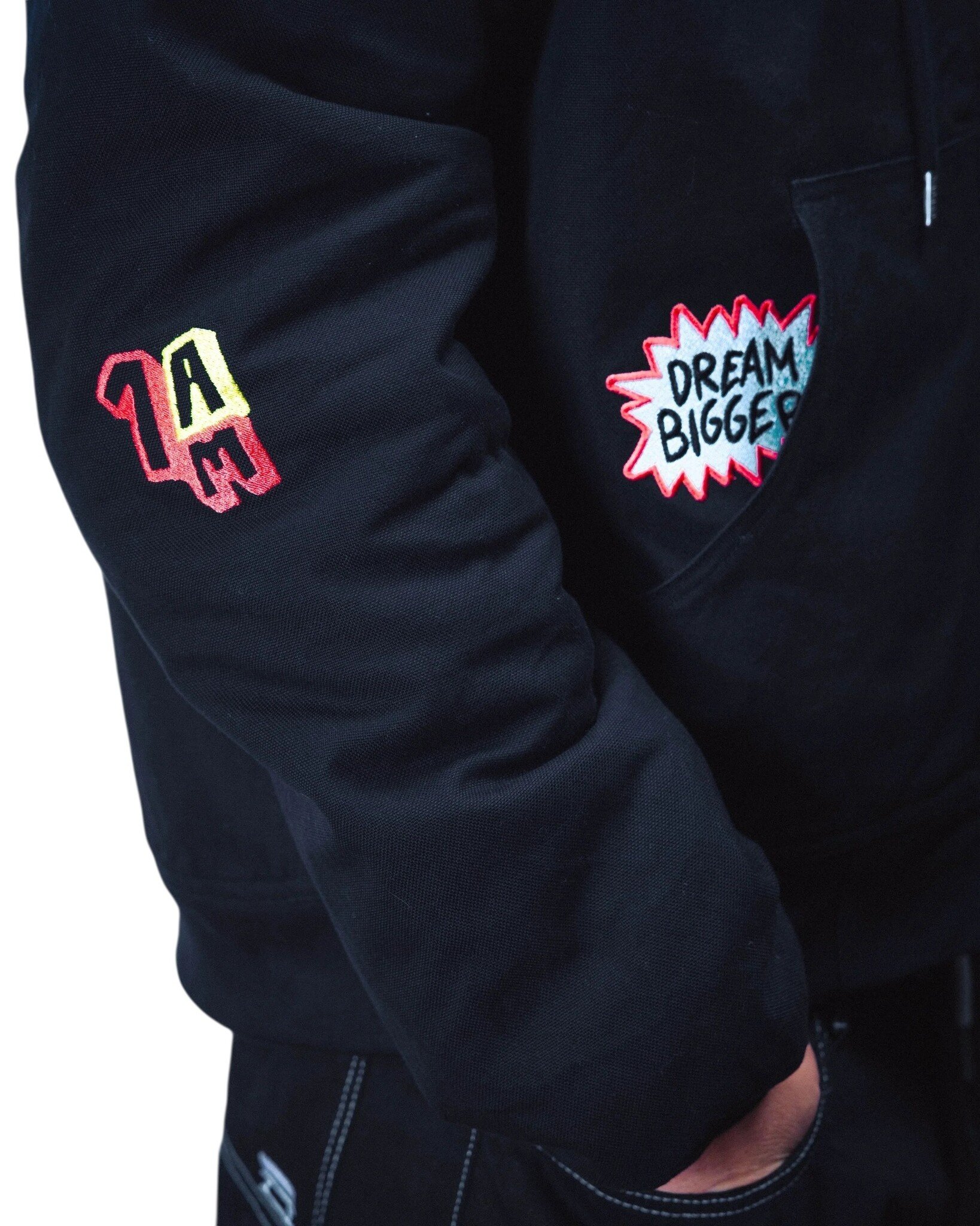 Jacker Wake Up ! Hooded Bomber - Black