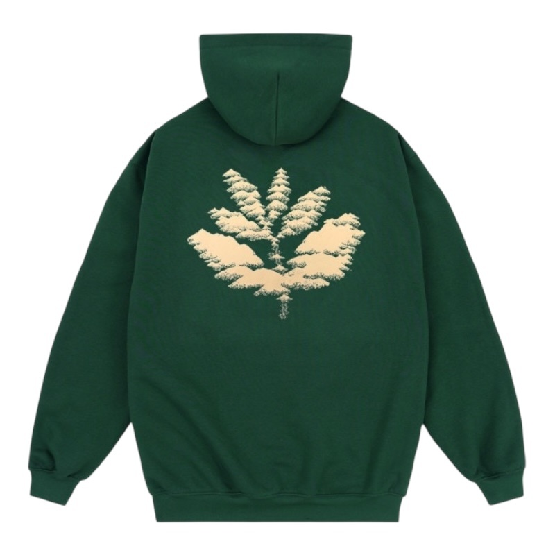 Magenta Mountains Hoodie - Green