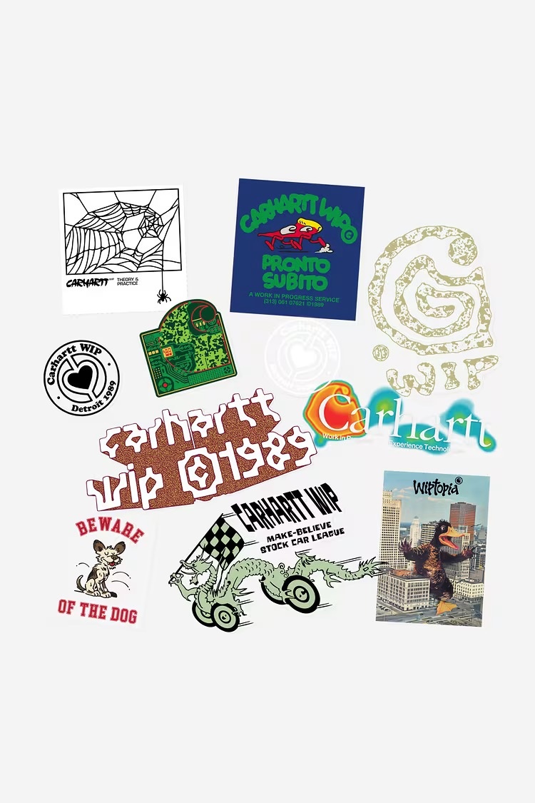 Carhartt WIP Carhartt Stickers Pack (10) - Multicolor (FW25)