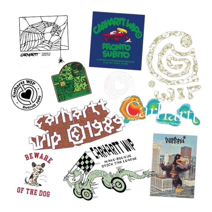 Carhartt WIP Carhartt Stickers Pack (10) - Multicolor (FW25)
