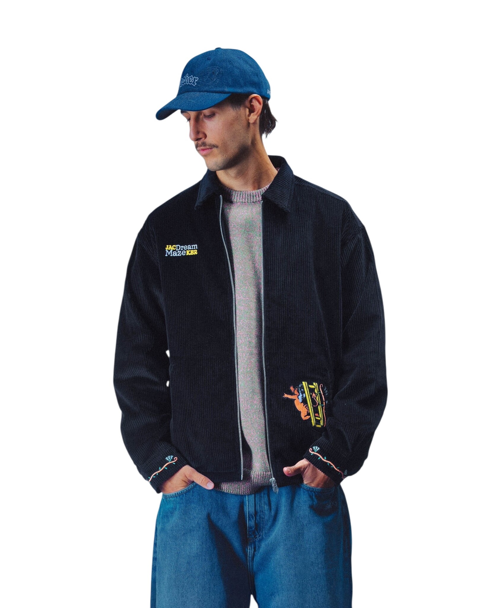 Jacker Dream Maze Corduroy Shirt - Black