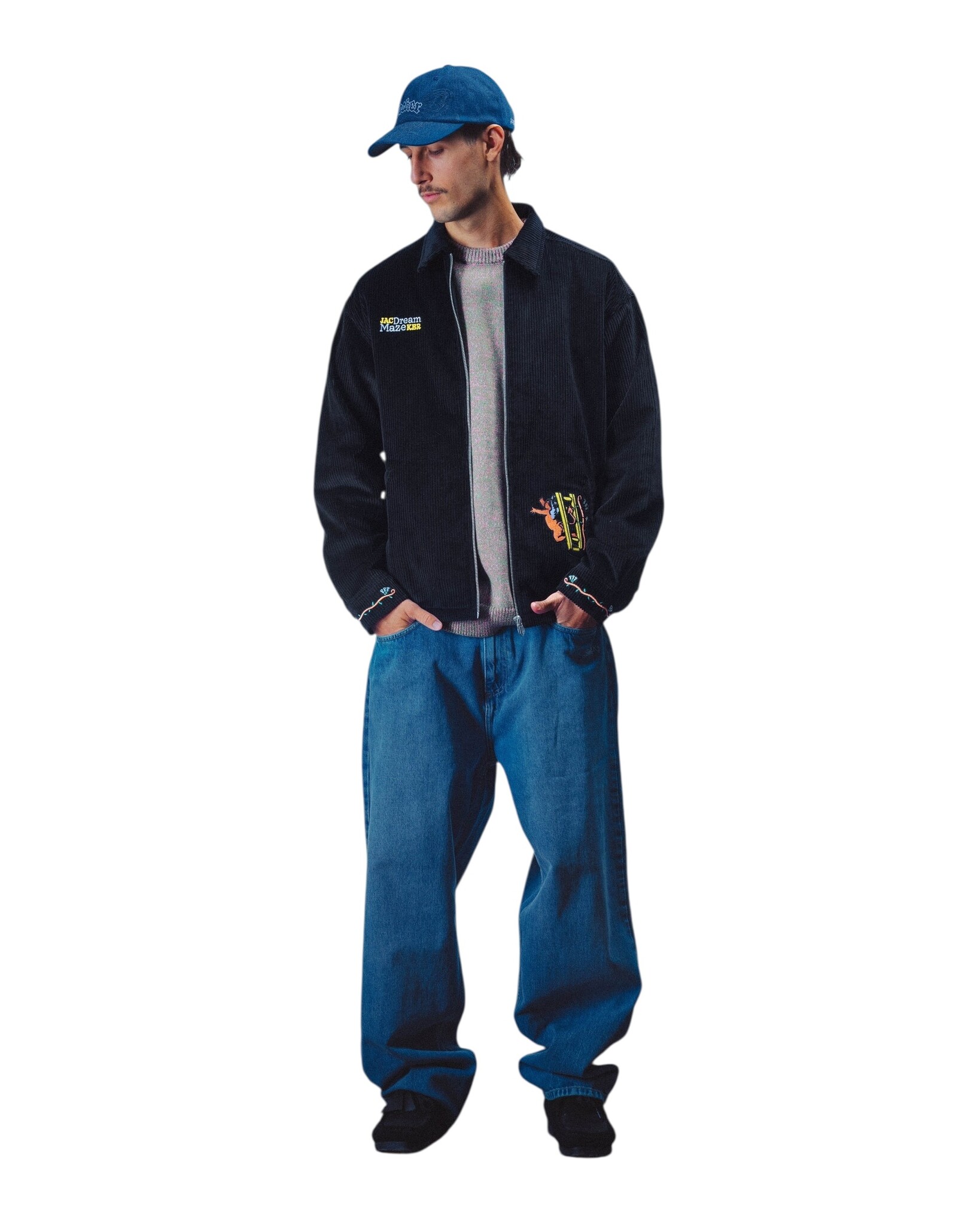 Jacker Dream Maze Corduroy Shirt - Black