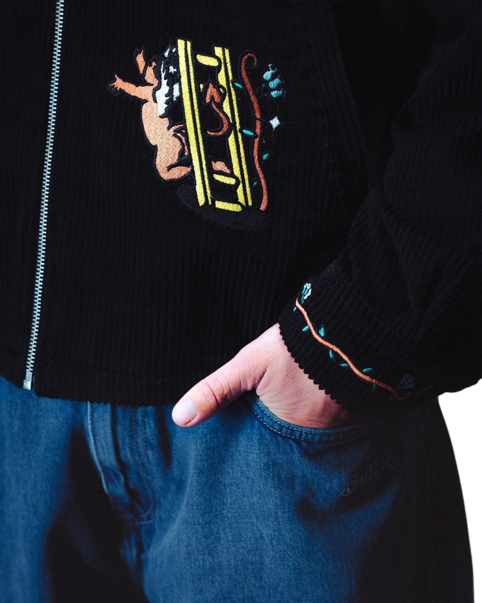 Jacker Dream Maze Corduroy Shirt - Black