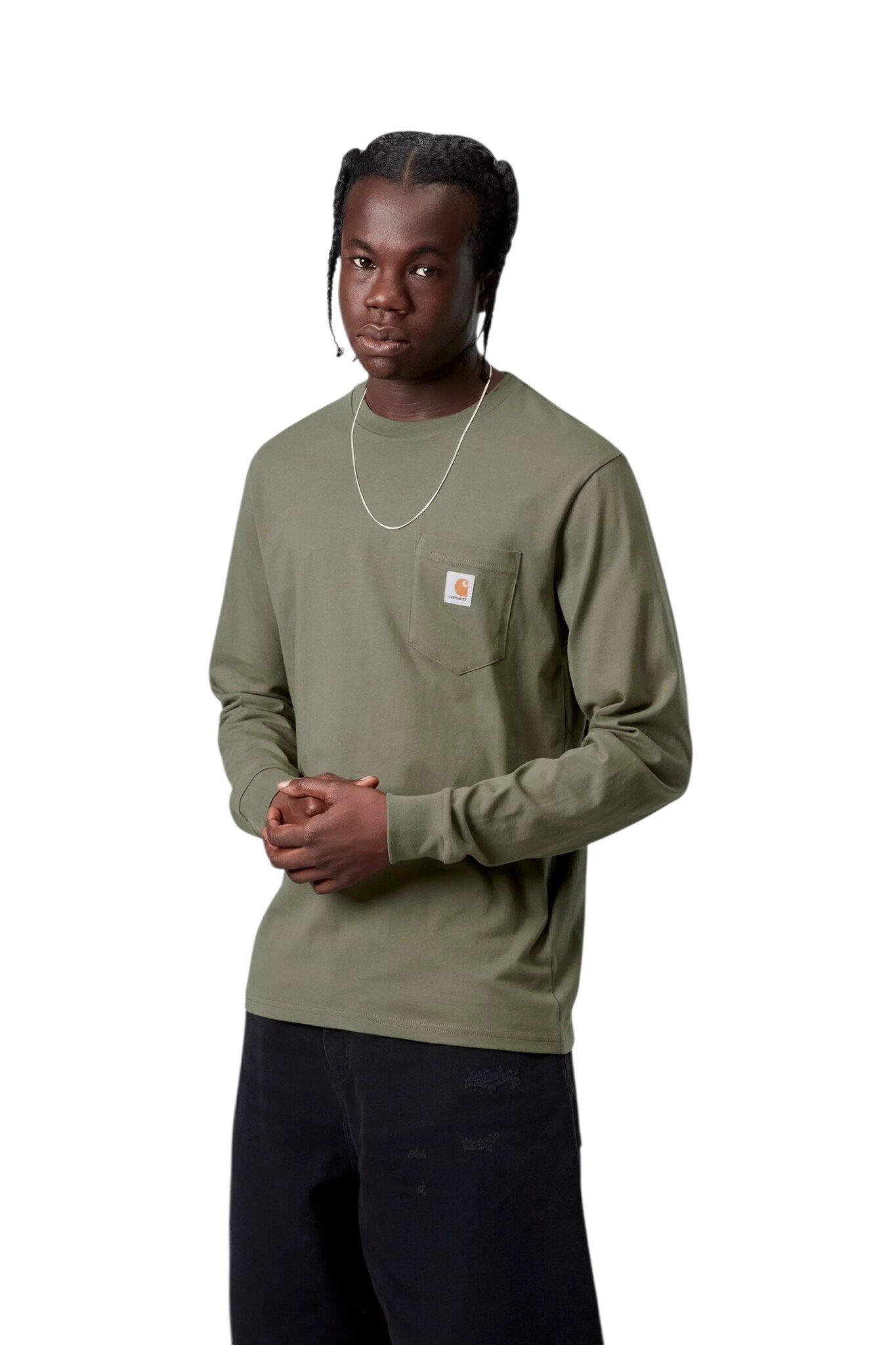 Carhartt WIP L/S Pocket T-shirt - Leaf