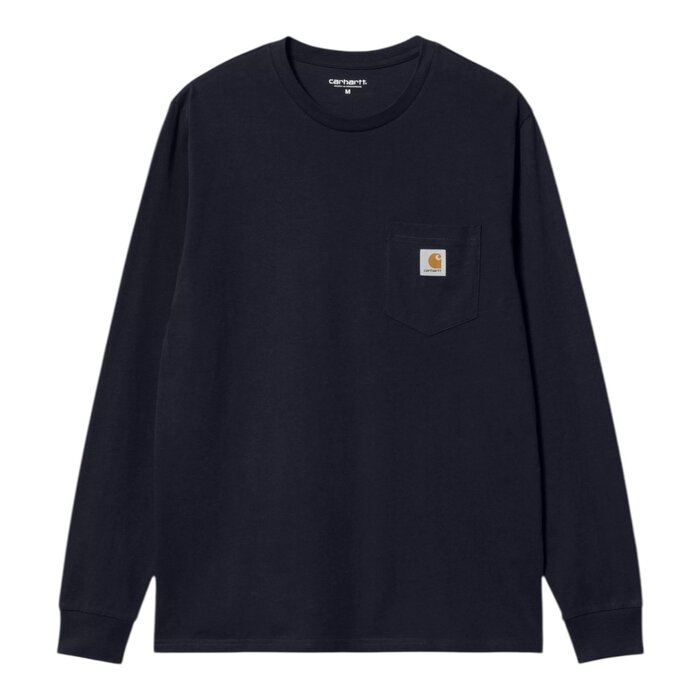 Carhartt WIP L/S Pocket T-shirt - Dark Navy