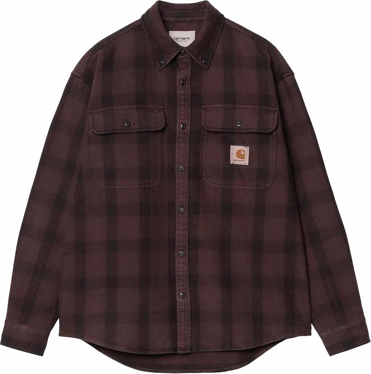 Carhartt WIP L/S Edmands Shirt  - Edmands check Natural / Palisander