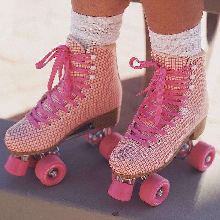 Impala Skate Rollerskate - Pink Tartan