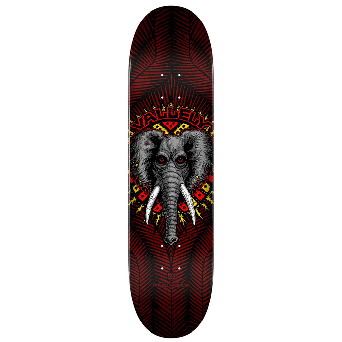 Powell Peralta Vallely Elephant Deck Black/Burgundy- 8.0
