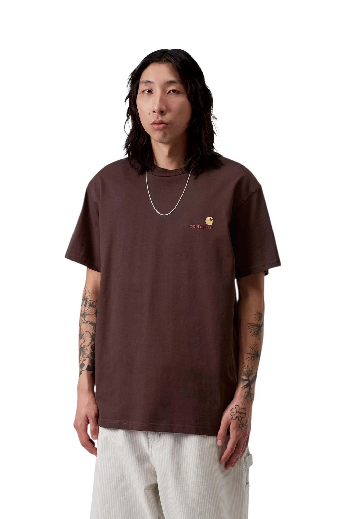Carhartt WIP S/S American Script T-shirt - Palissander