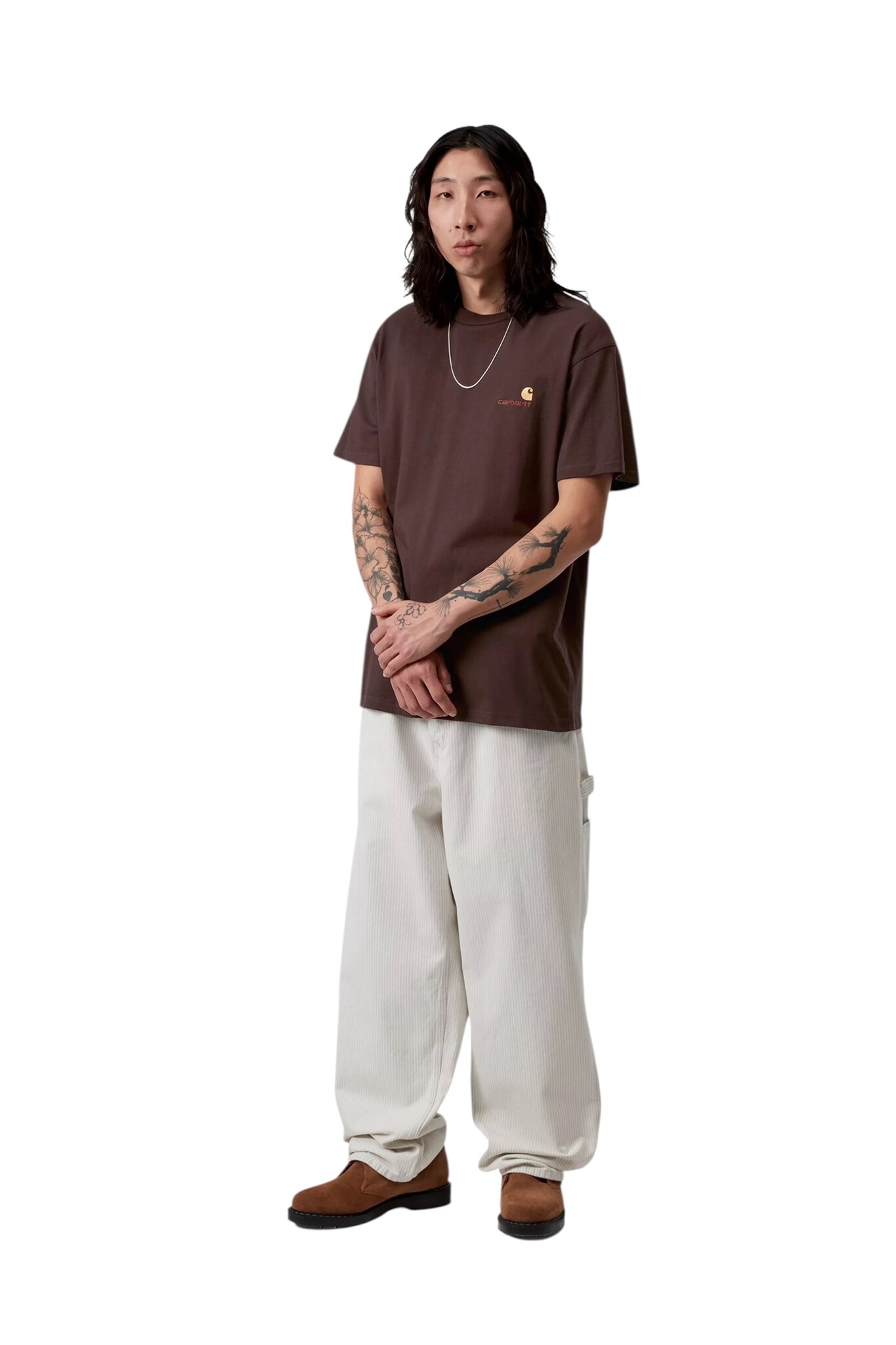 Carhartt WIP S/S American Script T-shirt - Palissander